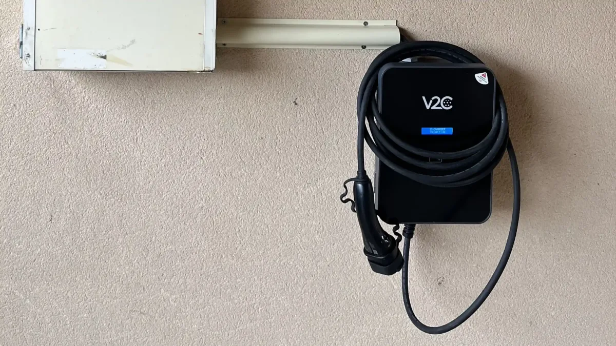 Borne de recharge IRVE à Lyon